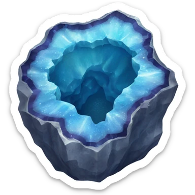 Blue geode  sticker