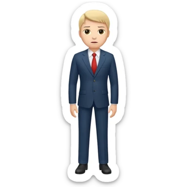 owner serious manager, strong at full height sticker