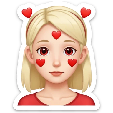 I love you whit 👂🏼 stickers  sticker