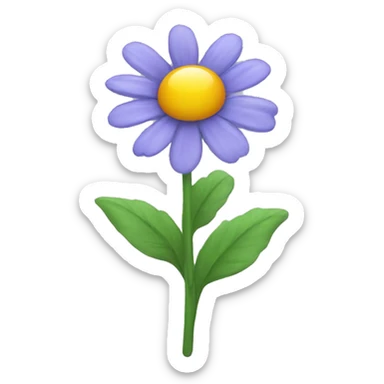 Flower sticker