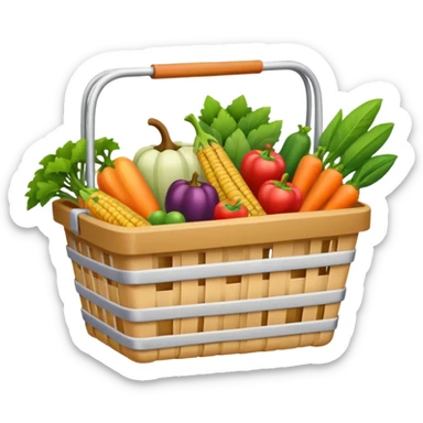 grocery basket sticker