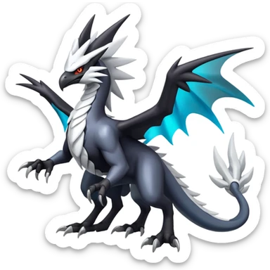 Shiny Dark Nargacuga-Zekrom-Reshiram-Silvally-Noivern-Hybrid (Full body) sticker
