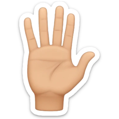 scouts honor hand gesture with index, middle, and ring fingers close together  sticker