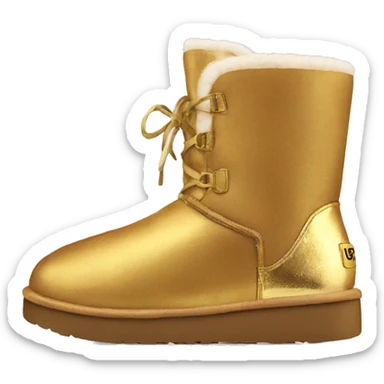 gold ugg boots sticker