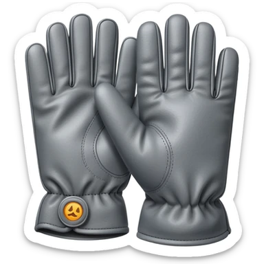 Gray gloves (luvas cinza) sticker