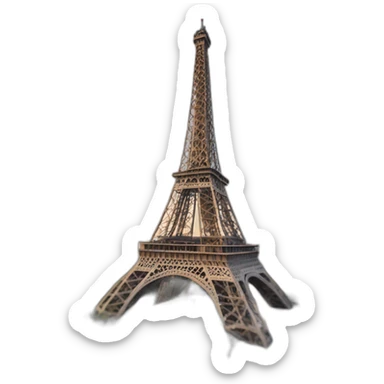 Israël flag in the Eiffel Tower sticker