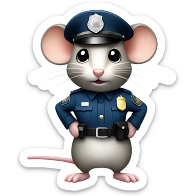 Police Mouse sticker