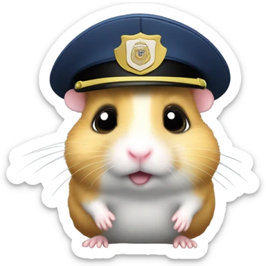 Police hamster sticker