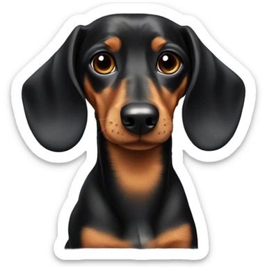 black-and-tan-dachshund sticker