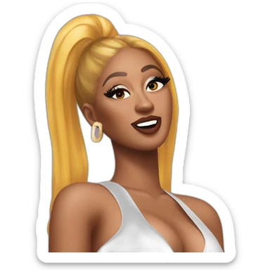 Cardi b vs Megan thee stallion sticker