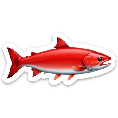 Sockeye salmon sticker