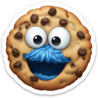 Cookie Monster cute sticker