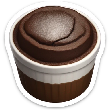 Chocolate souffle sticker