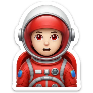 An emoji that is among us game related sticker