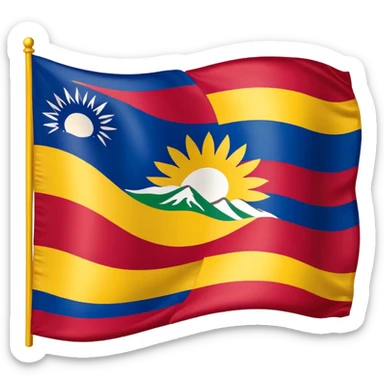 Tibetan flag sticker