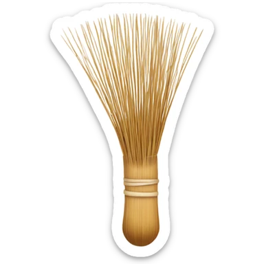 whisker for whisking in bamboo material sticker