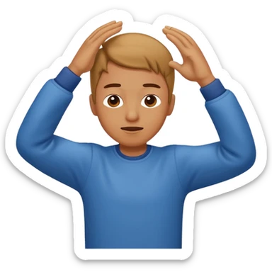 a person dabbing  sticker