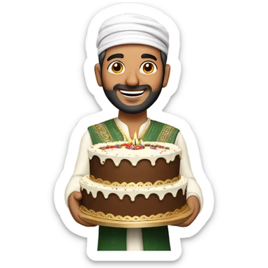 Happy Birthday from a Kashmiri man  sticker