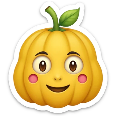 یک ایموجی ساده از میوه انار  sticker