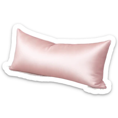 Light pink silk long pillow sticker
