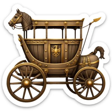 Roman chariot sticker