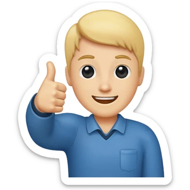 great result! thumbs up, celebration sticker