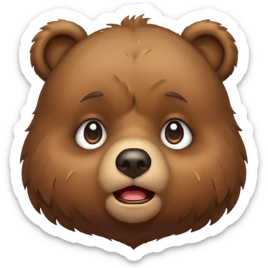 cute bear that is crying sticker