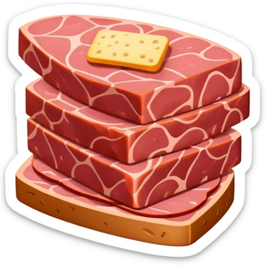 picasso abstract art SPAM MEAT painting sticker