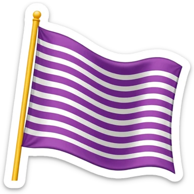 Bi color flag sticker