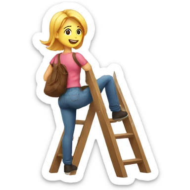 success ladder motivasyon sticker