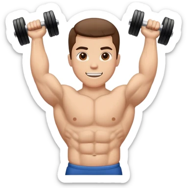 anterior deltoid dumbbell raise sticker