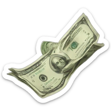 money flying sticker