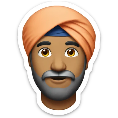 Indian punjabi turban sticker