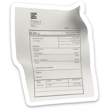 paper invoice 3d emoji sticker
