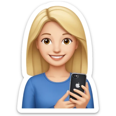 Carita enamorada de iPhone  sticker