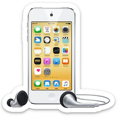 iPod touch 8 with earpiece speaker sticker