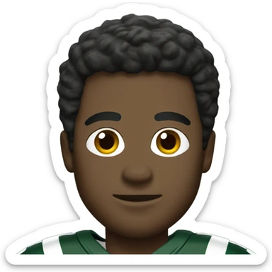 Football players in New York jets jersey  sticker
