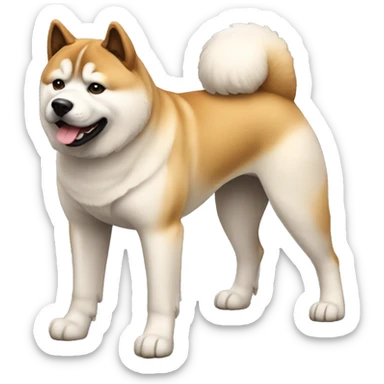 Akita Dog Breed Full Body sticker
