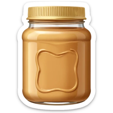 peanut butter jar without logo sticker