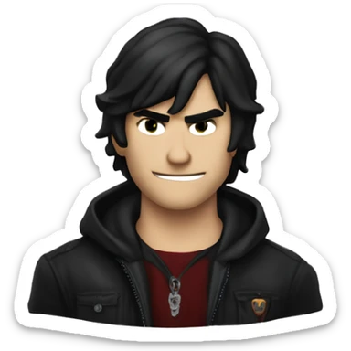 Hazme un emoji de Damon Salvatore de Crónica vampíricas  sticker