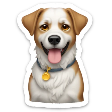 chien chaud froid sticker