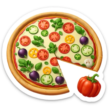 veggie pizza sticker