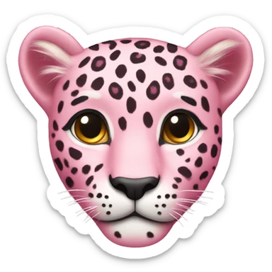 Light pink leopard sticker