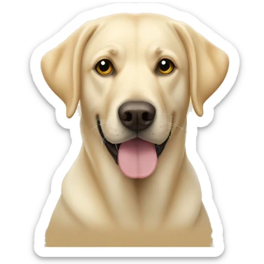 english yellow lab sticker
