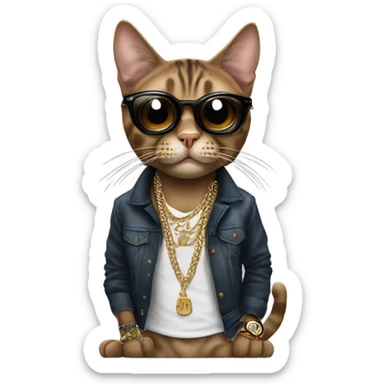 Lil Wayne as cat sticker