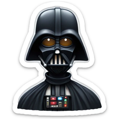 Darth Vader’s seriously dusty disturbing disgusting ghostly haunted horror dream mansion  sticker