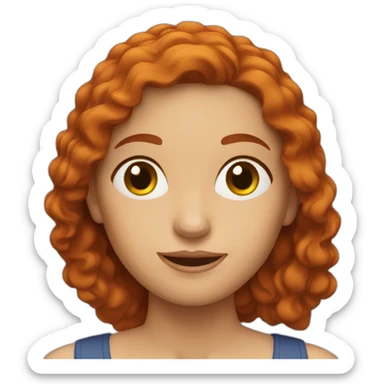 redhead spanish woman sticker