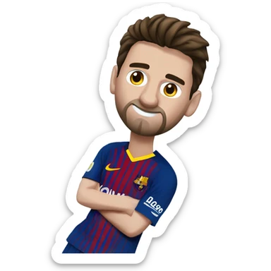 Léo Messi qui dort sticker