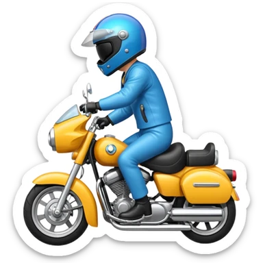 skibidi toilet on a motorcycle sticker