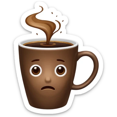 Bad coffee / sad coffee sticker